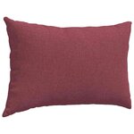vidaXL Coussins de canapé 2 Pièces Bordeaux 60 x 40 cm tissu