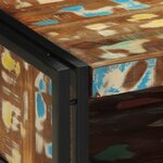 vidaXL Table basse multicolore 50x50x38 cm bois de récupération massif