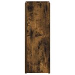 vidaXL Porte-parapluie Chêne fumé 20 x 20 x 55 5 cm Bois d'ingénierie