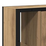 vidaXL Armoire à miroir salle de bain chêne artisanal bois ingénierie