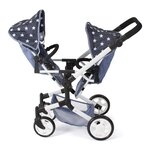 Bayer Chic 2000 690-51 - Poussette de poupée Linus Duo Bleu étoiles