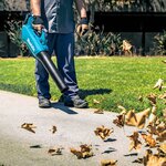 Makita souffleur à feuilles avec batterie 18 v noir et bleu