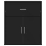 vidaXL Buffet noir 60x31x70 cm bois d'ingénierie