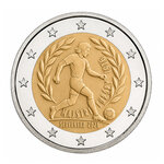 2 euros commémorative Slovaquie 2026 - Champion d'Europe de Football.
