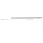 vidaXL Auvent Blanc 4 × 3 5 m Métal