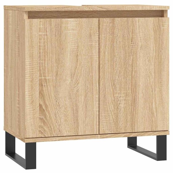 vidaXL Armoire de bain chêne sonoma 58x33x60 cm bois d'ingénierie