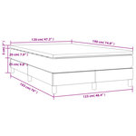 vidaXL Sommier à lattes de lit matelas cappuccino 120x190cm similicuir