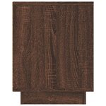 vidaXL Meuble TV chêne marron 80x35x45 cm bois d'ingénierie