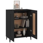 vidaXL Buffet Noir 69 5x34x90 cm Bois d'ingénierie