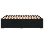 vidaXL Cadre de lit sans matelas noir 160x200 cm tissu
