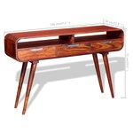 vidaXL Table console Bois massif 120x30x75 cm