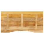 vidaXL Dessus de bureau avec courbe 110x50x2 5 cm manguier massif brut
