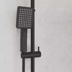 SCHÜTTE Ensemble de douche de tête MALLORCA noir mat