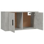 vidaXL Meubles TV muraux 2 Pièces gris béton 80x34 5x40 cm