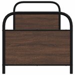 vidaXL Cadre de lit sans matelas 80x200cm chêne marron bois ingénierie