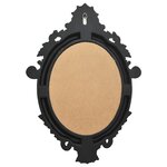 vidaXL Miroir mural style château 56x76 cm Noir