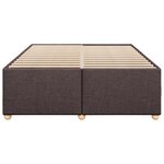 vidaXL Cadre de lit sans matelas marron foncé 160x200 cm tissu