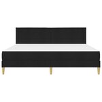 vidaXL Cadre de lit Noir 180 x 200 cm Polyester