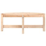 vidaXL Table basse 87x48x35 cm Bois massif de pin