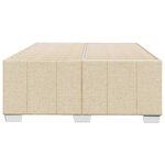 vidaXL Cadre de lit sans matelas crème 120x200 cm tissu