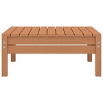 vidaXL Salon de jardin 5 Pièces Marron miel Bois de pin massif