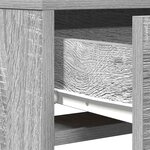 vidaXL Table de Toilette Gris 50 x 41 x 140 cm Bois d'ingénierie