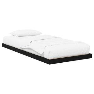 vidaXL Cadre de lit surélevé Chêne noir 71 5 x 190 cm