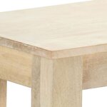 Vidaxl table console 110 x 35 x 77 cm bois de manguier massif