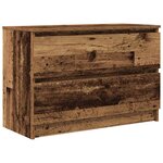 vidaXL Meuble TV vieux bois 80x35x54 cm bois d'ingénierie