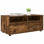 vidaXL Meuble TV Chêne fumé 100 x 48 x 43 cm Bois d'ingénierie