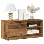vidaXL Meuble TV vieux bois 80x35x36 5 cm bois d'ingénierie