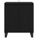 vidaXL Buffet Chêne noir 60 x 35 x 70 cm Bois d'ingénierie