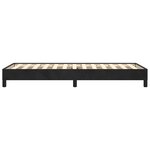 vidaXL Cadre de lit Noir 100x200 cm Velours