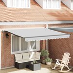vidaXL Auvent Anthracite 3 x 2 5 m Métal