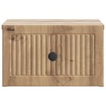 vidaXL Cabinet de chevet mural Chêne artisanal 33 x 34 5 x 20 cm