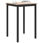 vidaXL Table de bar Naturel 110 x 55 x 105 cm Bois de pin massif