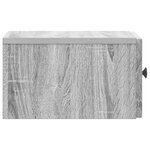 vidaXL Cabinet de chevet mural 2 Pièces Sonoma gris 33 x 34 5 x 20 cm
