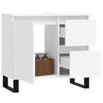 vidaXL Armoire de salle de bain blanc 65x33x60 cm bois d'ingénierie