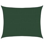 vidaXL Voile d'ombrage 160 g/m² Vert foncé 6x7 m PEHD