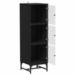 vidaXL Haut Armoire Chêne noir 35 x 37 x 117 cm Bois d'ingénierie