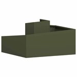 vidaXL Cache-pot de jardin Vert olive 80 x 80 x 50 cm