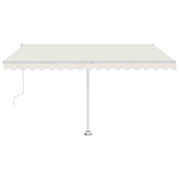 vidaXL Auvent automatique sur pied 400x350 cm Crème