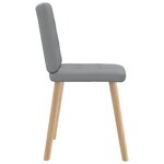 vidaXL Chaises à manger lot de 6 gris clair tissu