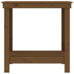 vidaXL Banc de travail Marron miel 80x50x80 cm Bois de pin massif