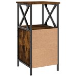 vidaXL Tables de chevet 2 Pièces chêne fumé 34x35 5x70 cm bois ingénierie