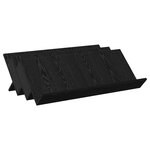 vidaXL Étagère à magazines avec étagère Chêne noir 90 x 53 x 28 5 cm
