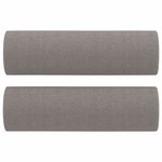 vidaXL Ensemble de canapés 3 Pièces avec coussins taupe tissu