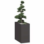 vidaXL Jardinière noir 40x80x80 cm acier