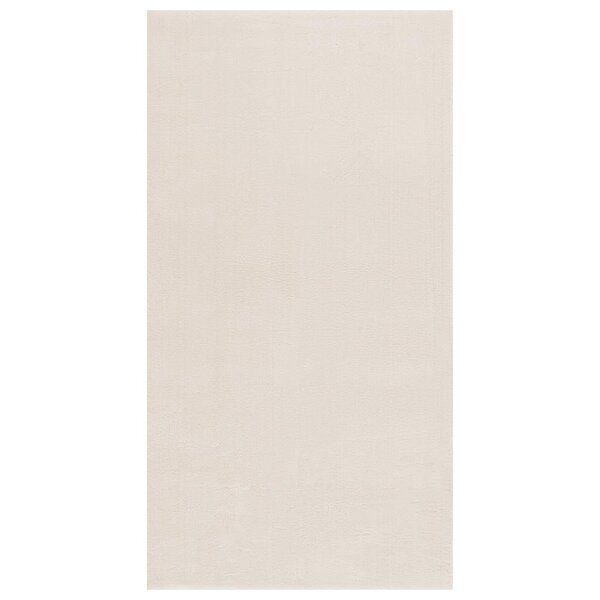 vidaXL Tapis shaggy crème blanc 120x183 cm polyester