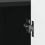 vidaXL Cabinet de chevet Noir 43 x 34 5 x 52 cm Bois d'ingénierie